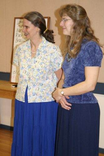 Anne white and Sandra Siegienski